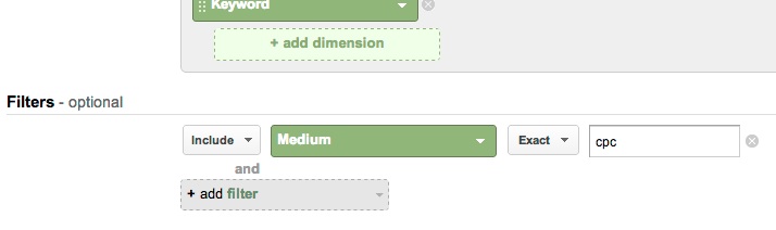 Custom Report PPC Filter