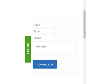 Floating CTA on B2B Manufacturing Website