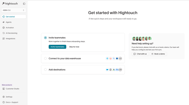 Hightouch Invite Teammates