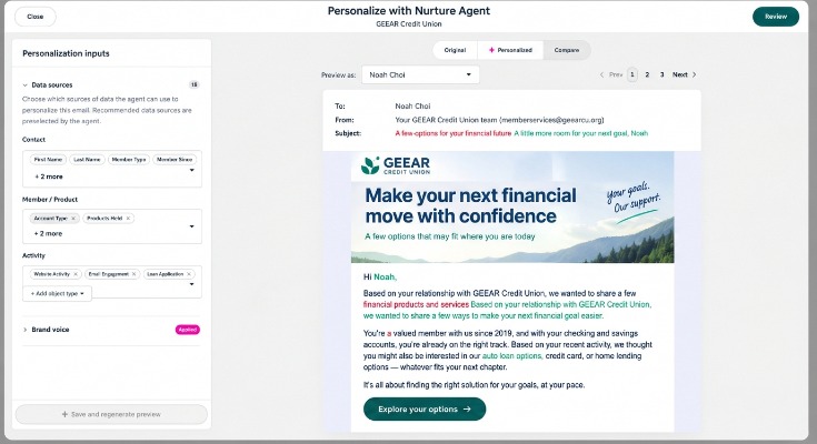 Nurture Agent Screenshot