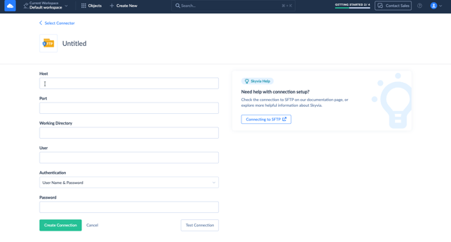 Skyvia - Connect SFTP